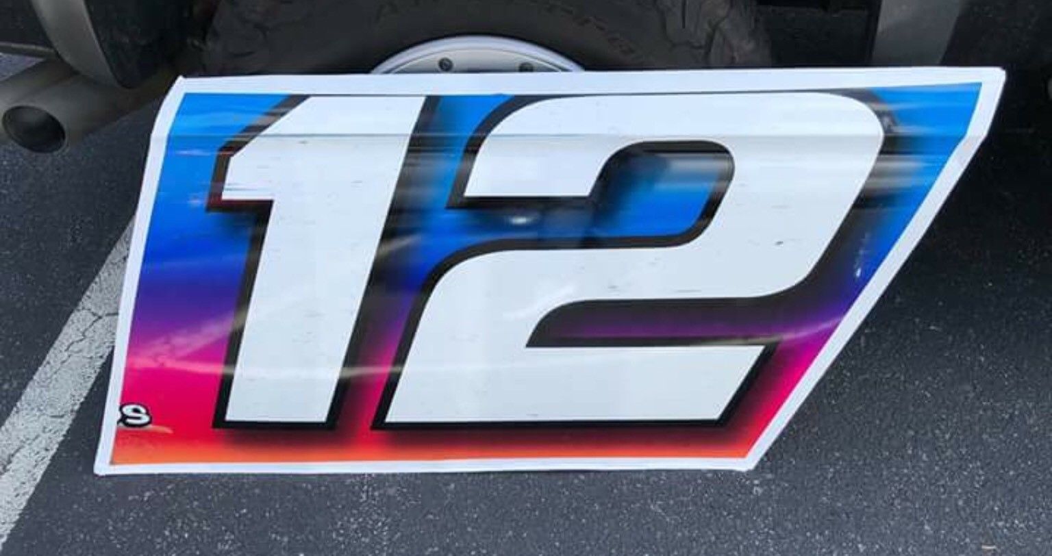 Ryan Blaney 2018 Race Used PPG Fontana Door Number Penske Racing - Race ...