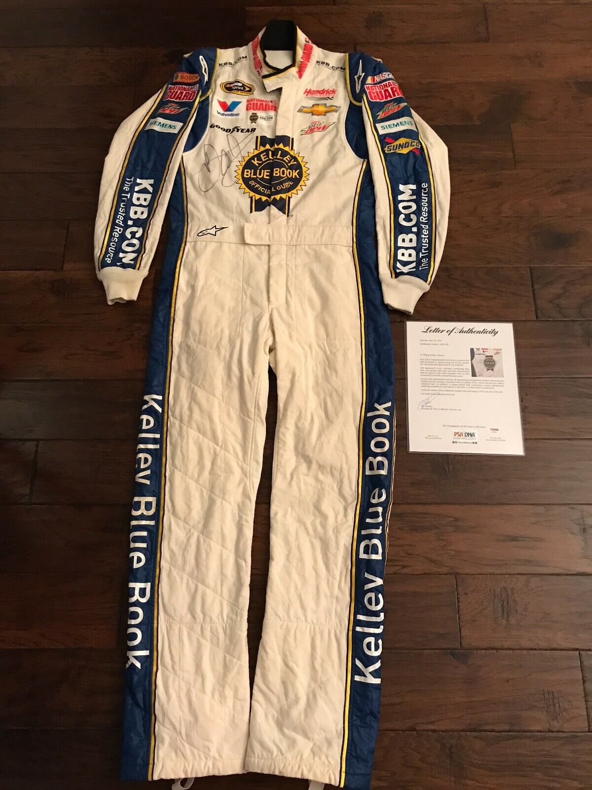 Signed Dale Earnhardt Jr racing suit worn for Sprint Cup race Sonoma ...