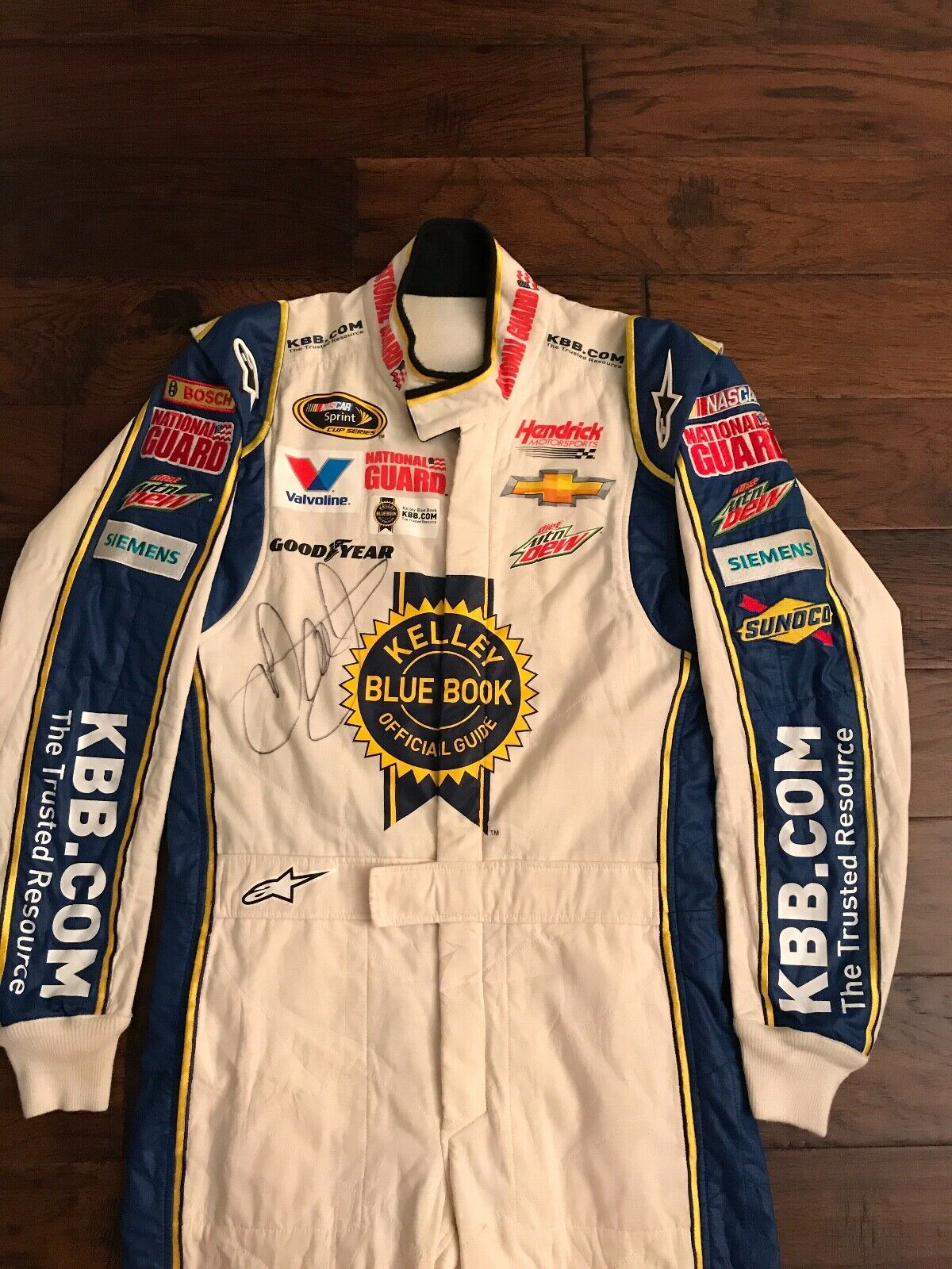 Signed Dale Earnhardt Jr racing suit worn for Sprint Cup race Sonoma ...