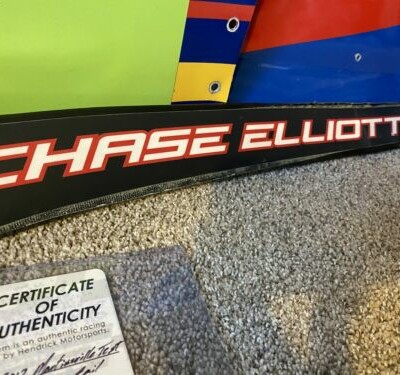 2017 Chase Elliott Autographed **NAMERAIL** Martinsville Test Car COA Included