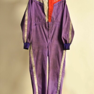 DICK TRICKLE 1970s Purple Knight Short Track Racing Nascar Firesuit Driver Suit